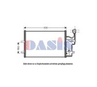 AKS DASIS 112026N Condensador, aire acondicionado