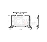 VAN WEZEL 30005222 Condensador, aire acondicionado