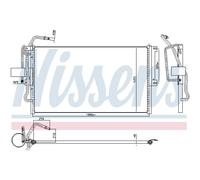 Condensador, aire acondicionado NISSENS 94653