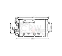Condensador Aire Acondicionado Para Opel Zafira B 1.9 CDTi 1.7 Astra H