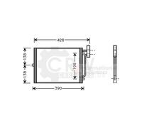 Condensador Aire Acondicionado Para Porsche Boxster 2.5 2.7 911 Cabriolet