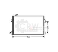 Condensador Aire Acondicionado Para Renault Clio II 1.5 DCI