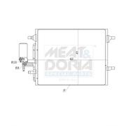 Condensador Aire Acondicionado para Volvo XC60 D4 D5 AWD D3 V60 V70 III