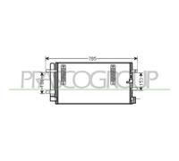 Condensador Aire Acondicionado Prasco AD024C001 Prascoselection para Audi