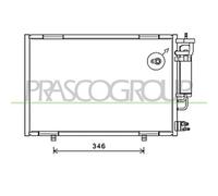 Condensador Aire Acondicionado Prasco FD344C003 Prascoselection para Ford