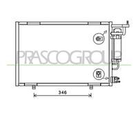 Condensador Aire Acondicionado Prasco FD346C001 Prascoselection para Ford