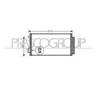 Condensador Aire Acondicionado Prasco FT040C001 Prascoselection para Fiat