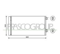 Condensador Aire Acondicionado Prasco MN308C003 Prascoselection para Mini