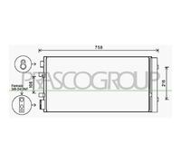 Condensador Aire Acondicionado Prasco RN090C002 Prascoselection para Renault