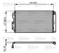 Condensador, aire acondicionado VALEO 814191