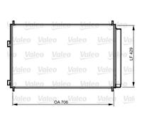 Condensador, aire acondicionado VALEO 814204