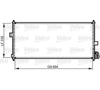 VALEO Condensador, aire acondicionado para NISSAN: Almera (Ref: 817819)