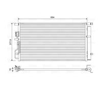 Condensador, aire acondicionado VALEO 822614