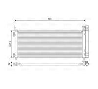 Condensador, aire acondicionado VALEO 822619