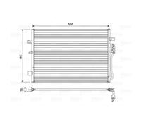 Condensador, aire acondicionado VALEO 822625