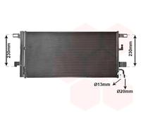 Condensador, aire acondicionado VAN WEZEL 03015703