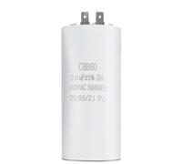 Condensador CBB60 20µF ±5% 450V AC 50/60Hz hasta 85 °C con 2 conectores - Condensador de Funcionamiento y Arranque para Bomba de Agua, Lavadora, Motor Piscina y Compresor - Anti-Humedad, 1 Unidad