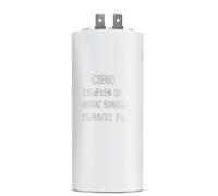 Condensador CBB60 25µF ±5% 450V AC 50/60Hz hasta 85 °C con 2 conectores - Condensador de Funcionamiento y Arranque para Bomba de Agua, Lavadora, Motor Piscina y Compresor - Anti-Humedad, 1 Unidad