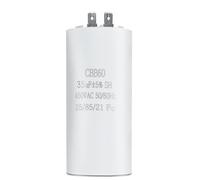 Condensador CBB60 35µF ±5% 450V AC 50/60Hz hasta 85 °C con 2 conectores - Condensador de Funcionamiento y Arranque para Bomba de Agua, Lavadora, Motor Piscina y Compresor - Anti-Humedad, 1 Unidad