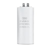 Condensador CBB60 80µF ±5% 450V AC 50/60Hz hasta 85 °C con 2 conectores - Condensador de Funcionamiento y Arranque para Bomba de Agua, Lavadora, Motor Piscina y Compresor - Anti-Humedad, 1 Unidad