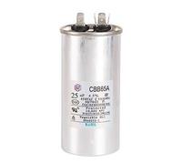 Condensador CBB65 25µF ±5% 450V AC 50/60Hz con 6 Terminales (4+2) - Condensador de Arranque para Compresor Aire Acondicionado y Motor - Anti-Explosión, Alta Calidad 1 Unidad (25uf)