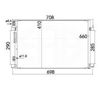 Condensador CG569G V40-62-0011 OPELA240 0620091 OL5333 161240A 8880400259