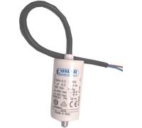 Condensador Comar 6,3 µF con cable y tornillo