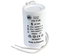 Condensador, Condensador de Arranque, 5μF, 450VAC, 5%, PP, Can/Motor Run & Motor Start Condensadores / 4.16.17.08.06 / (PK de 1)