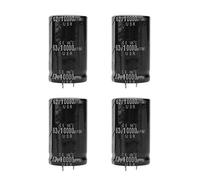 Condensador, condensador electrolítico 4 piezas 30 * 50 mm condensador electrolítico de audio 10000uF 63V Componente electrónico para amplificador, condensador electrolítico de audio 10000uF 63V