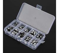Condensador, Condensador SMD Condensador SMD 200 Piezas 10-50 V Condensadores Electrolíticos SMD Set 1uF 470uF E Surtido de Condensadores de Recubrimiento Kit de Condensadores