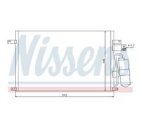 Condensador De Aire Acondicionado Con Secador NISSENS Para Chevrolet Epica KL1