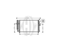 Condensador De Aire Acondicionado Con Secador Para Hyundai Getz TB