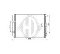 Condensador De Aire Acondicionado Con Secador Para Hyundai I30 GD KIA CEE'D