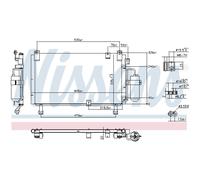 Condensador De Aire Acondicionado Con Secador Para Isuzu D-Max I 8DH TFR TFS