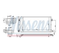 NISSENS 940809 Condensador, aire acondicionado