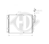 Condensador De Aire Acondicionado Con Secador Para KIA Cee'D SW ED Hyundai