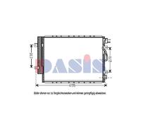 AKS DASIS Condensador De Aire Acondicionado Con Secador Para KIA Sorento I JC