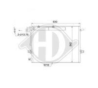 Condensador De Aire Acondicionado Con Secador Para Mercedes-Benz Clase M W164