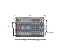 Condensador De Aire Acondicionado Con Secador Para Mercedes-Benz Sprinter 3-T