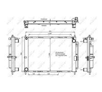 Condensador De Aire Acondicionado Con Secador Para Nissan Micra III K12 FORD USA