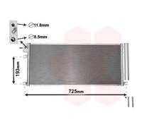 VAN WEZEL 37005634 Condensador, aire acondicionado