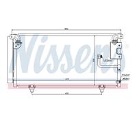 Condensador del aire acondicionado R 134 a 940091 NISSENS para SUBARU OUTBACK
