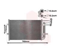 Condensador De Aire Acondicionado Enfriador De Clima Con Secador Para Mazda 5 CW