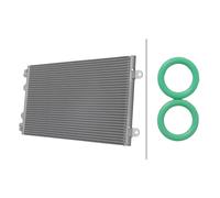 Condensador de Aire Acondicionado Sin Secador HELLA Para u.a. FIAT Punto