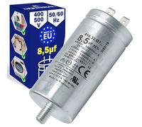 Condensador de Arranque 8,5µf para Secadora 400V - 500V 50/60Hz -25 a +70°C con Código Original C00258619 para Indesit 482000023051 para Whirlpool - MADE IN EU - MONTERAL