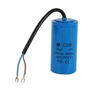 Condensador de Arranque CD60, 150uF 250VAC, 50/60Hz, con Cable para Motor, Compresor de Aire