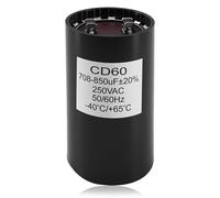 Condensador de arranque de motor 708-850 uF 250 VCA ± 5% compatible con motor de CA o arranque de ventilador y aire acondicionado de bomba de calor o frío