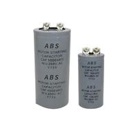 Condensador de arranque de motor ABS CD60 75UF~1200UF 250V tornillo con terminal 150MFD(1000UF)