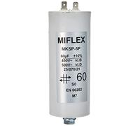 Condensador de Arranque de Motor de 60µf, 450 V, 50 x 119 mm, con Conector M8; Miflex; 60uF