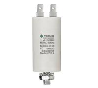 Condensador de arranque para motores eléctricos, 450V, capacidad: 2µF, 4 pines / M8